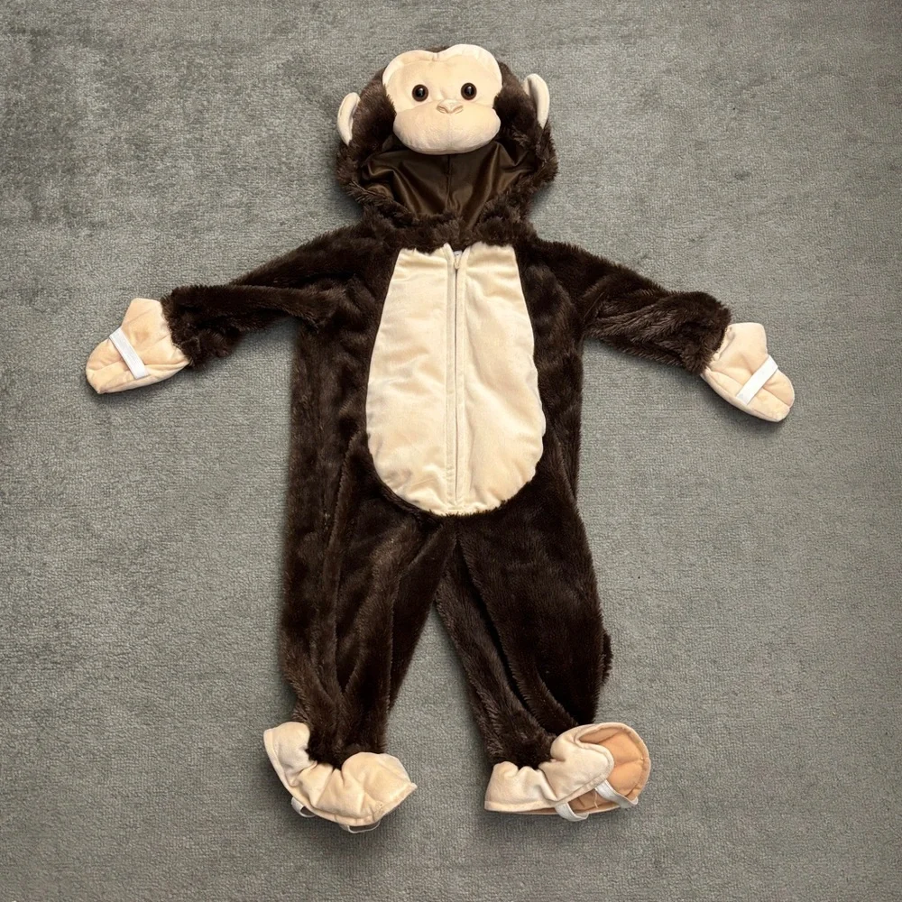 Authentic Kids Monkey Halloween Dress Up Costume Baby Infant